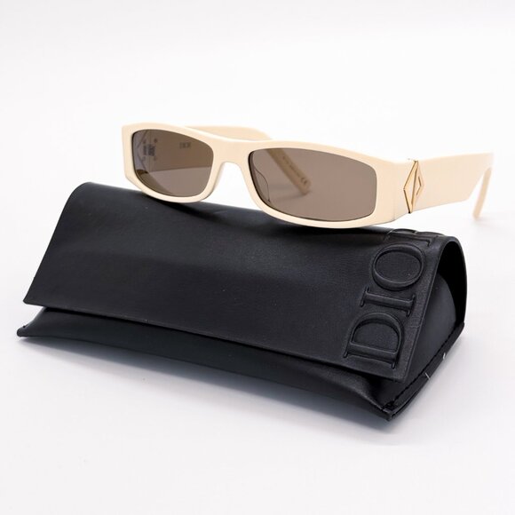 NEW DIOR CD DIAMOND S1I 50F0 IVORY UNISEX SUNGLASSES CD DIAMOND S1I 50F - Picture 1 of 9